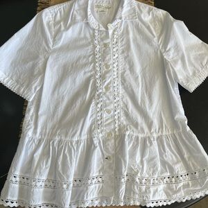 Kate Spade Button Down Peplum Top